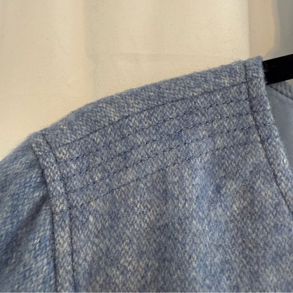 Banana Republic Italian Wool Flannel Sheath Dress Lined Blue NWT Size 14 - Picture 11 of 16